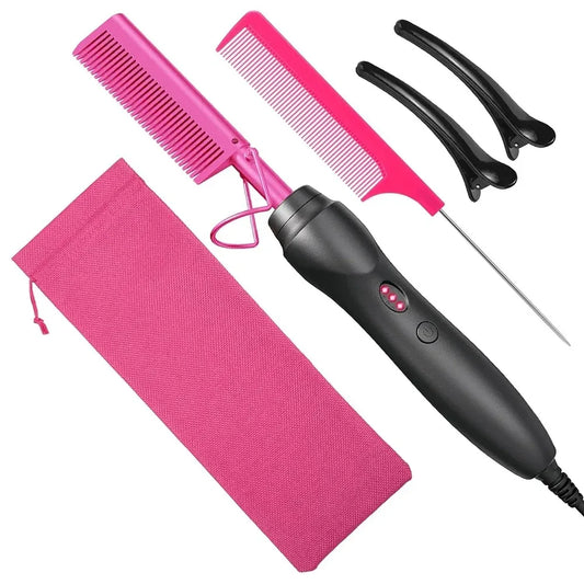 Portable Ceramic Hot Comb Straightener