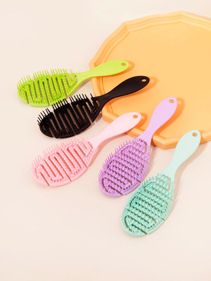 Hollow Ribbed Oval Scalp Massage Comb
