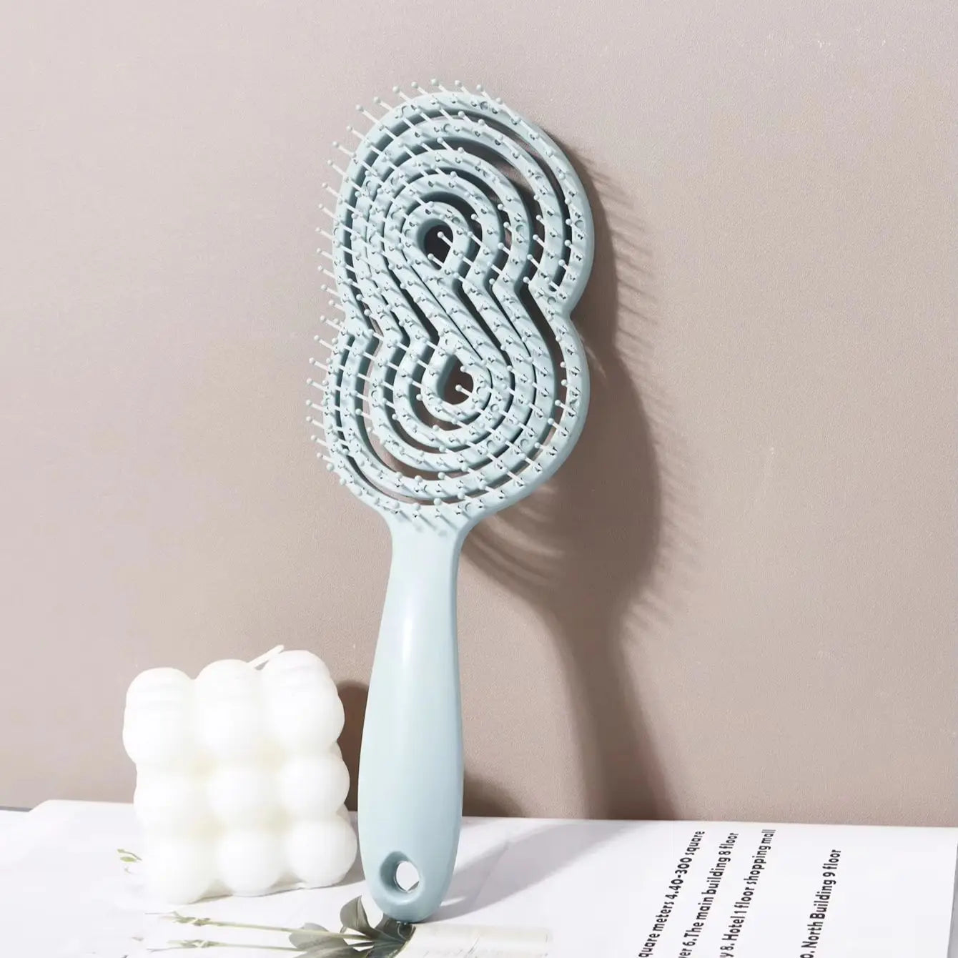 Hollow Out Anti-Static Detangling Massage Brush