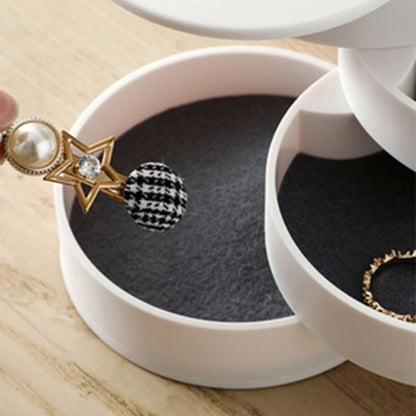 Rotating Multi-Layer Jewelry Organizer Box