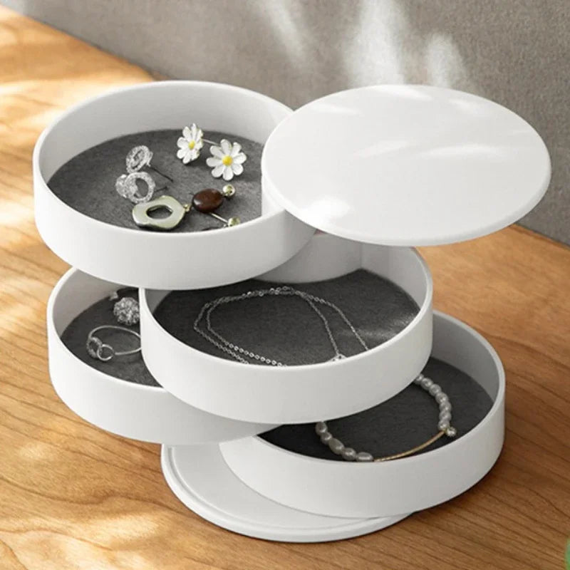 Rotating Multi-Layer Jewelry Organizer Box
