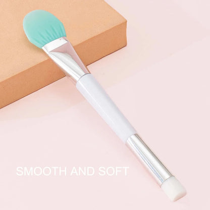 Double-Ended Silicone and Bristle Mask Brush