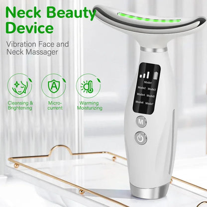 7-Color EMS Microcurrent Facial & Neck Massager