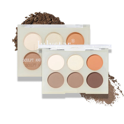 Six-Color Matte Creamy Contour Palette
