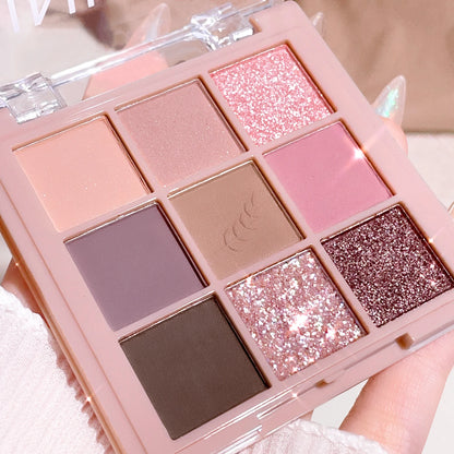 Nine-Color Everyday Eyeshadow Palette