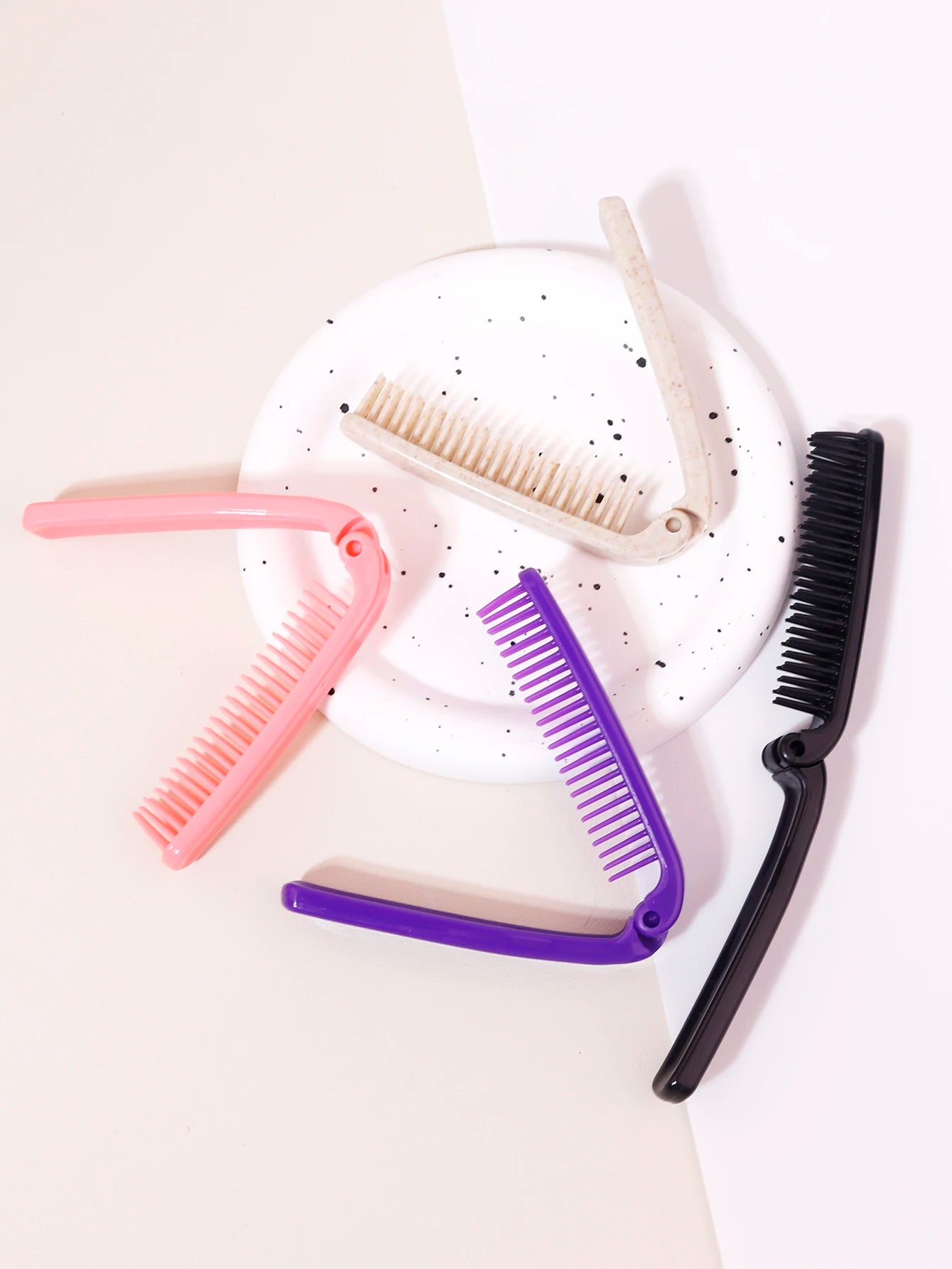 Portable Foldable Fine-Tooth Travel Comb