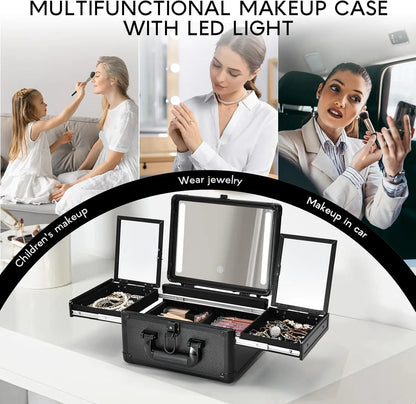 LED Makeup Train Case