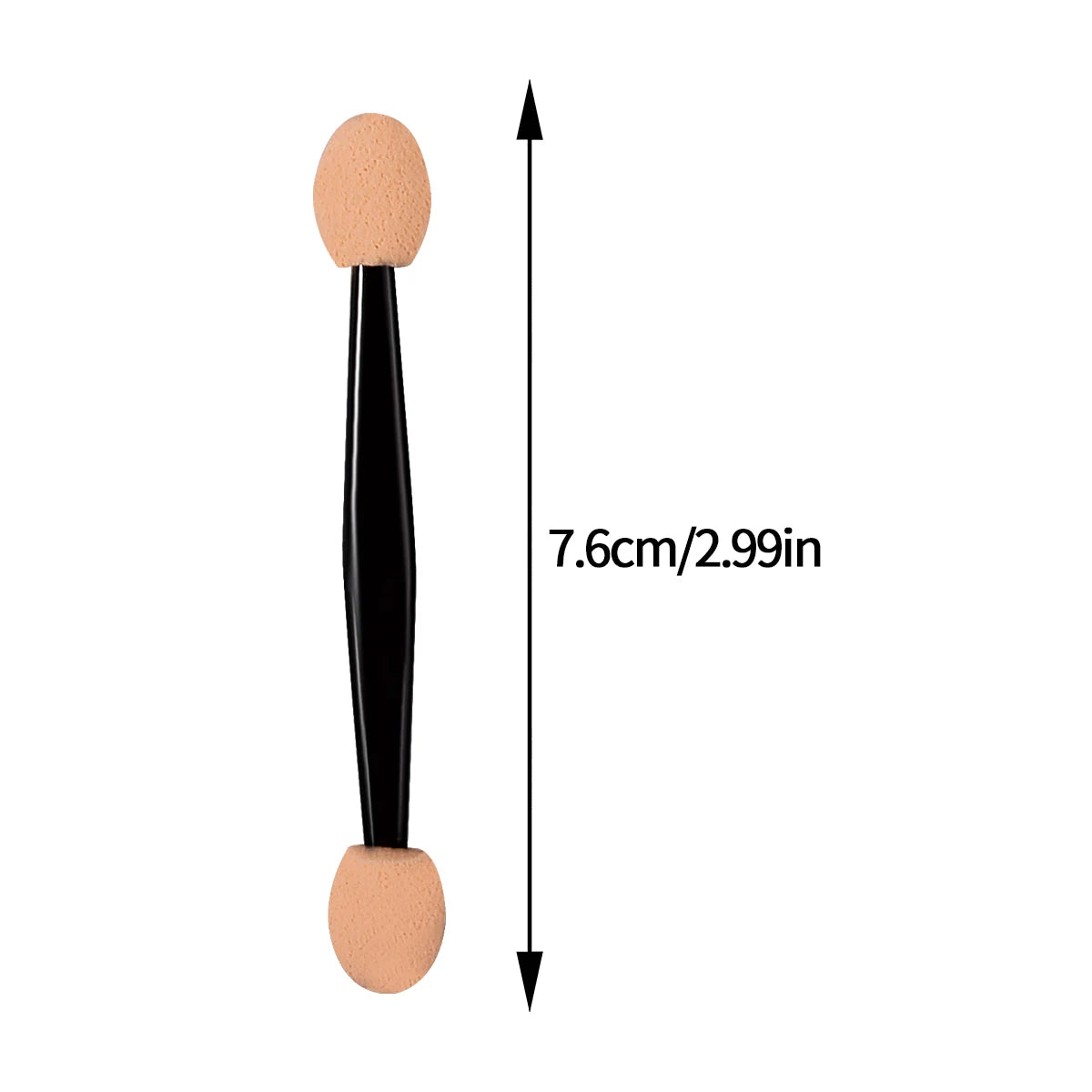 50-Pack Double-Ended Sponge Eyeshadow Applicators