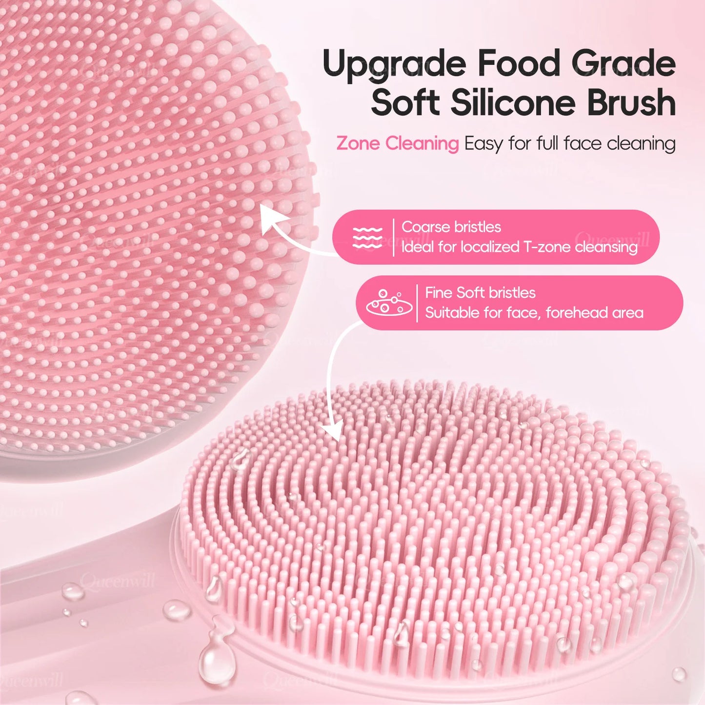 Rechargeable Sonic Facial Cleansing Brush