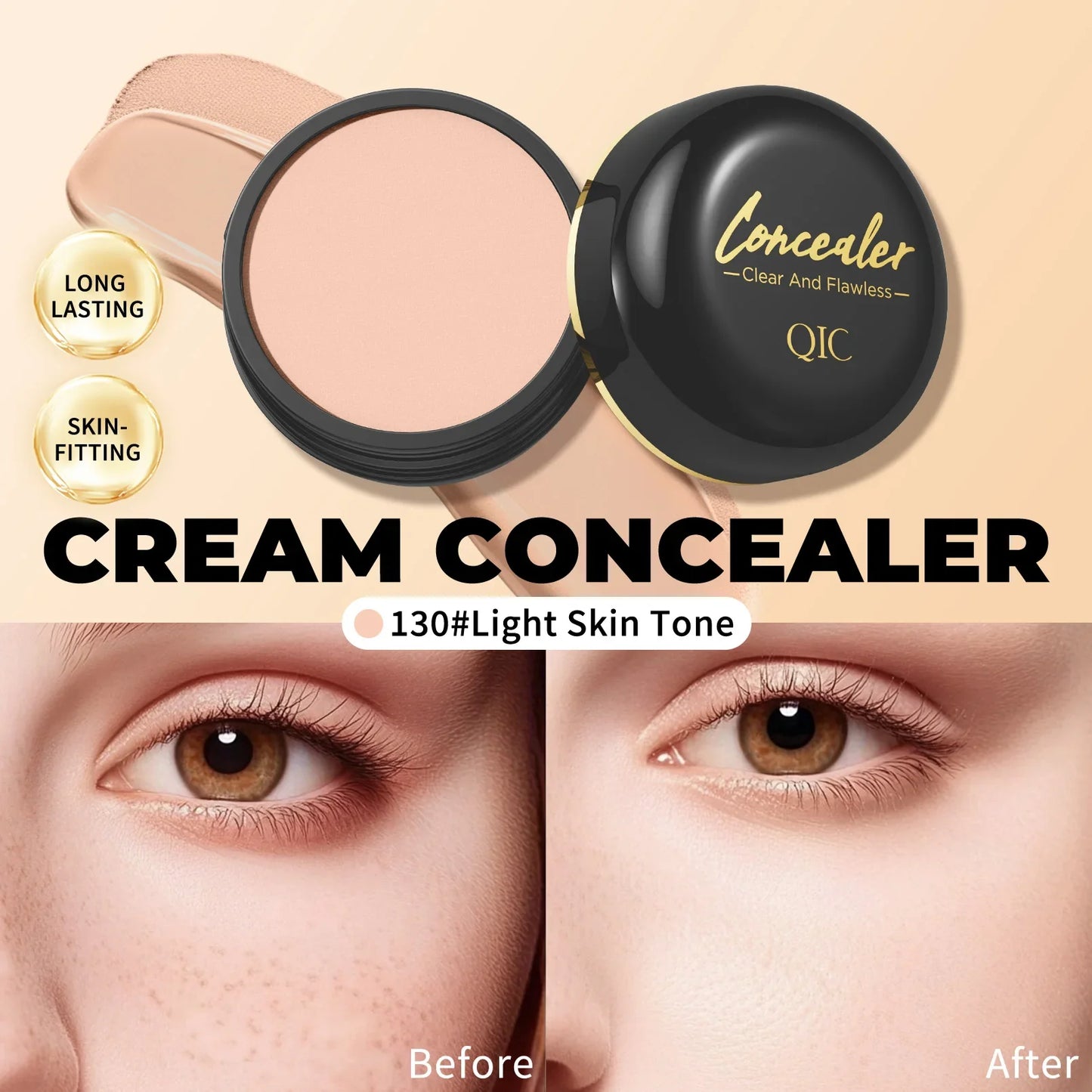 Waterproof Full-Coverage Concealer