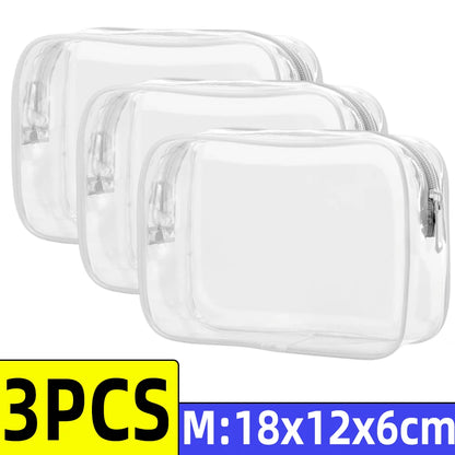 Clear White Travel Toiletry Bag