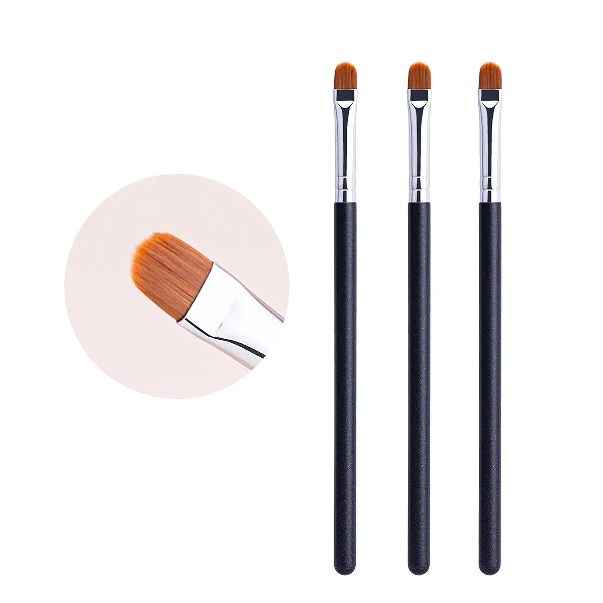 Ultra-Thin Flat Eyebrow and Eyeliner Brush