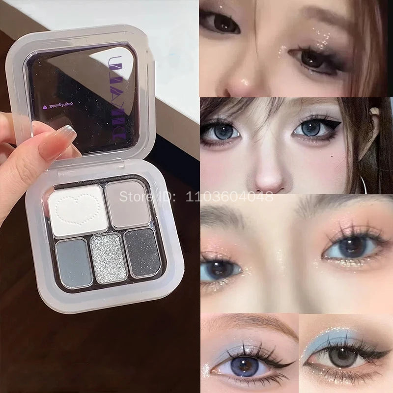 5-Color Punk Smokey Eyeshadow Palette