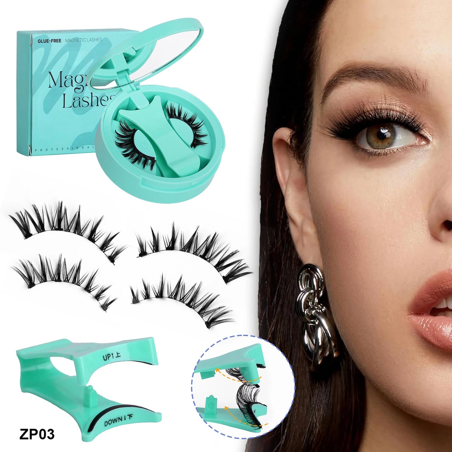 Reusable Magnetic False Eyelashes