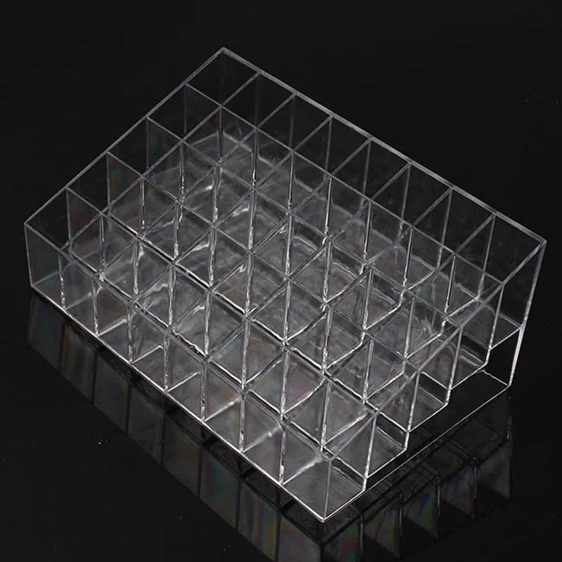 Clear Trapezoid Lipstick Display Stand