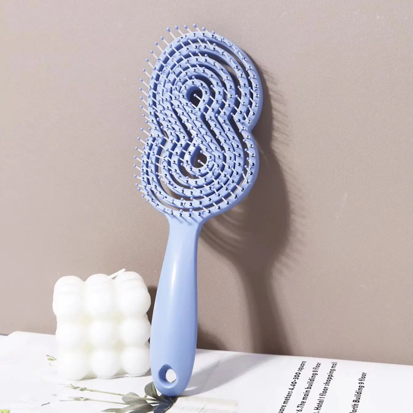 Hollow Out Anti-Static Detangling Massage Brush