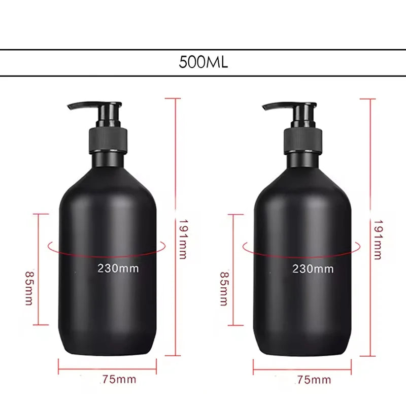 Matte Black Refillable Liquid Soap Dispenser