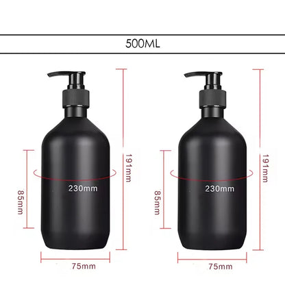Matte Black Refillable Liquid Soap Dispenser