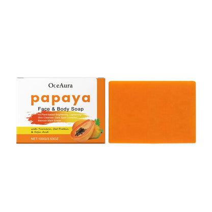 Papaya Turmeric Exfoliating Brightening Soap