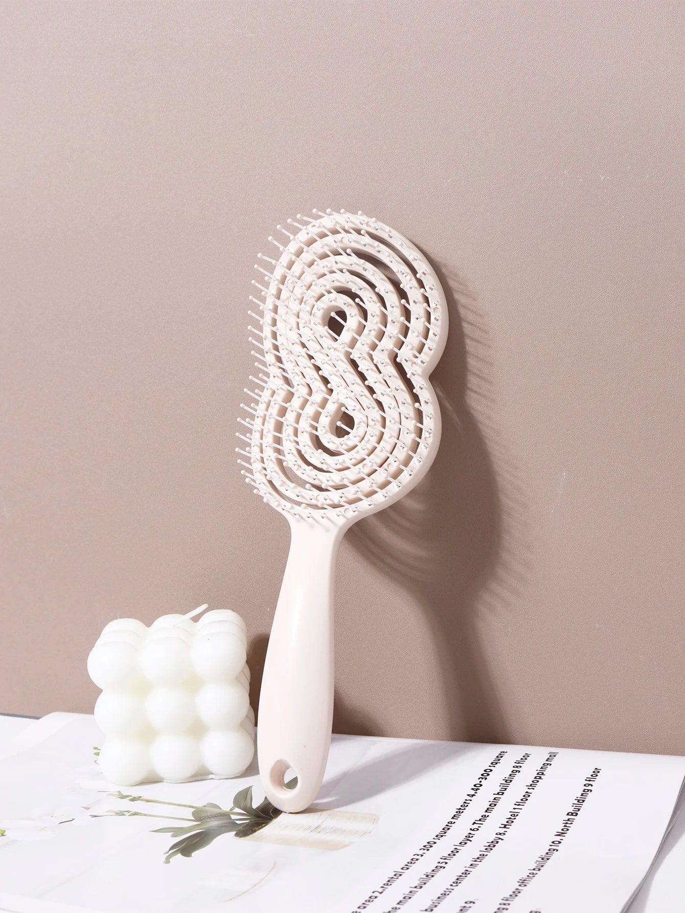 Hollow Out Anti-Static Detangling Massage Brush