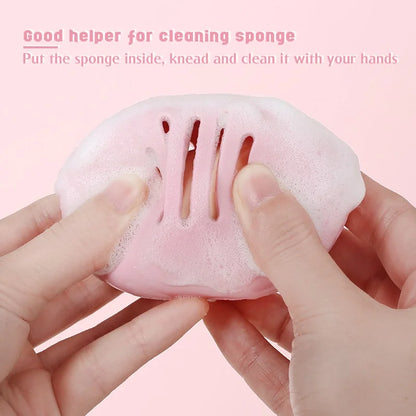 Eco-Friendly Silicone Makeup Sponge Holder