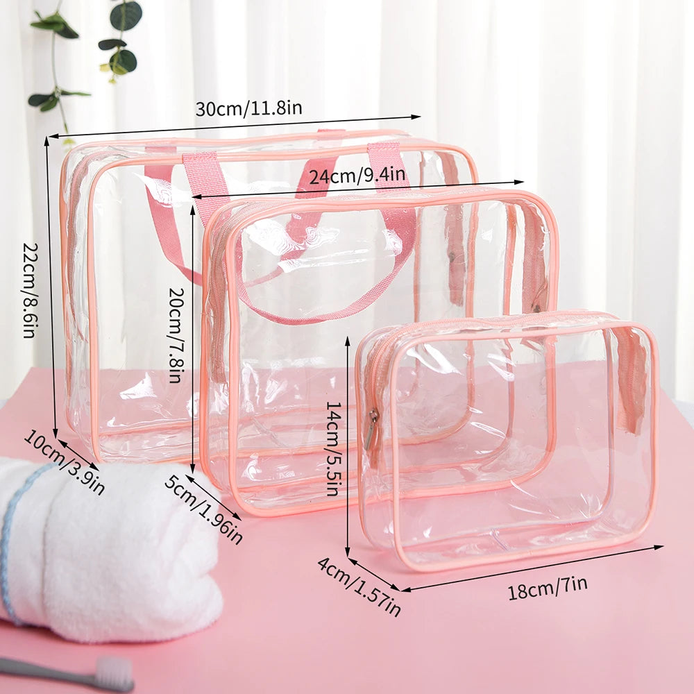 Transparent PVC Makeup &amp; Wash Bag