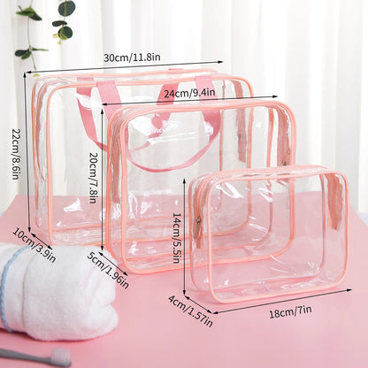 Transparent PVC Makeup &amp; Wash Bag