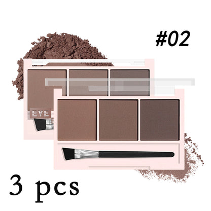 3-Color Brow Powder Set with Brush