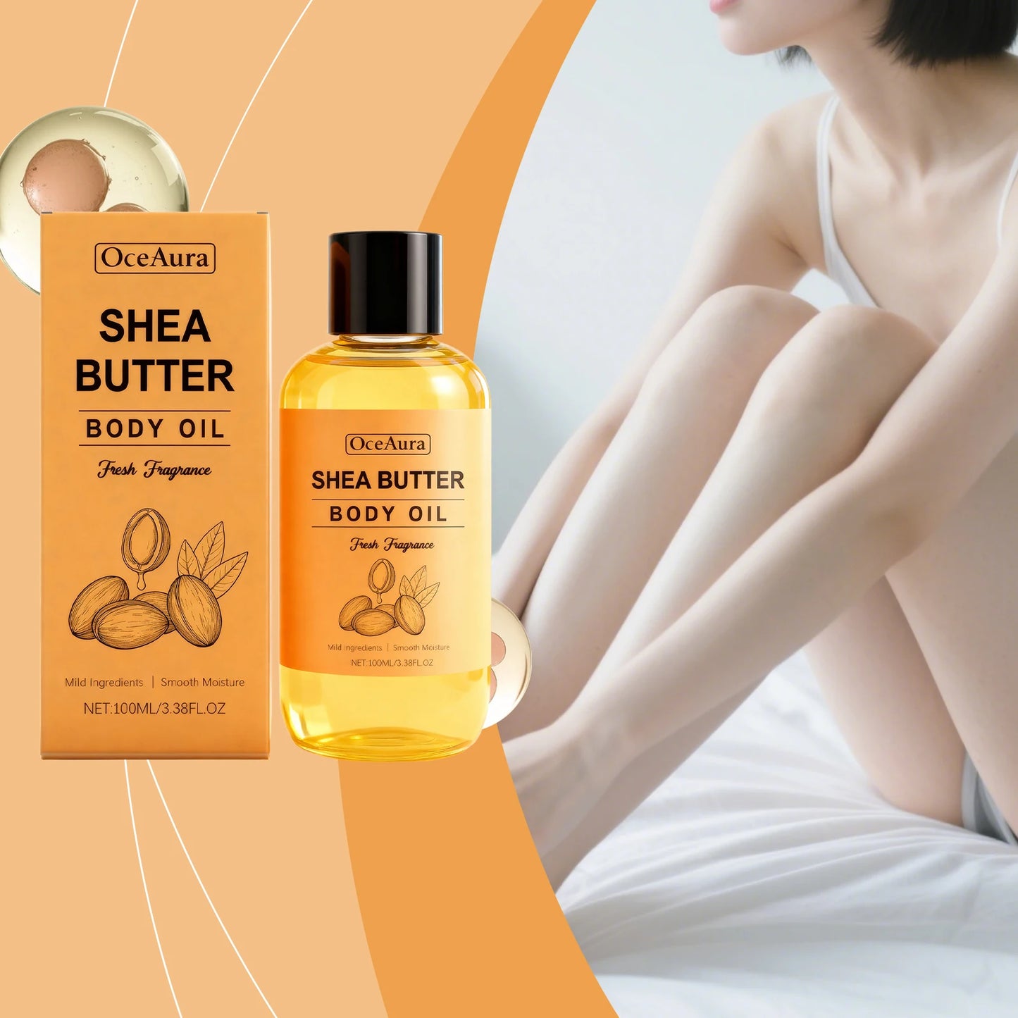Shea Butter Moisturizing Body Oil