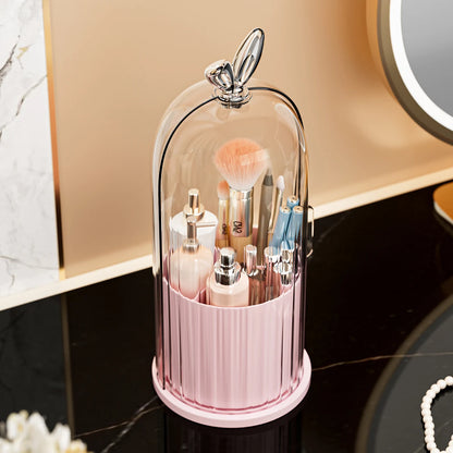 360° Rotating Dustproof Makeup Brush Holder