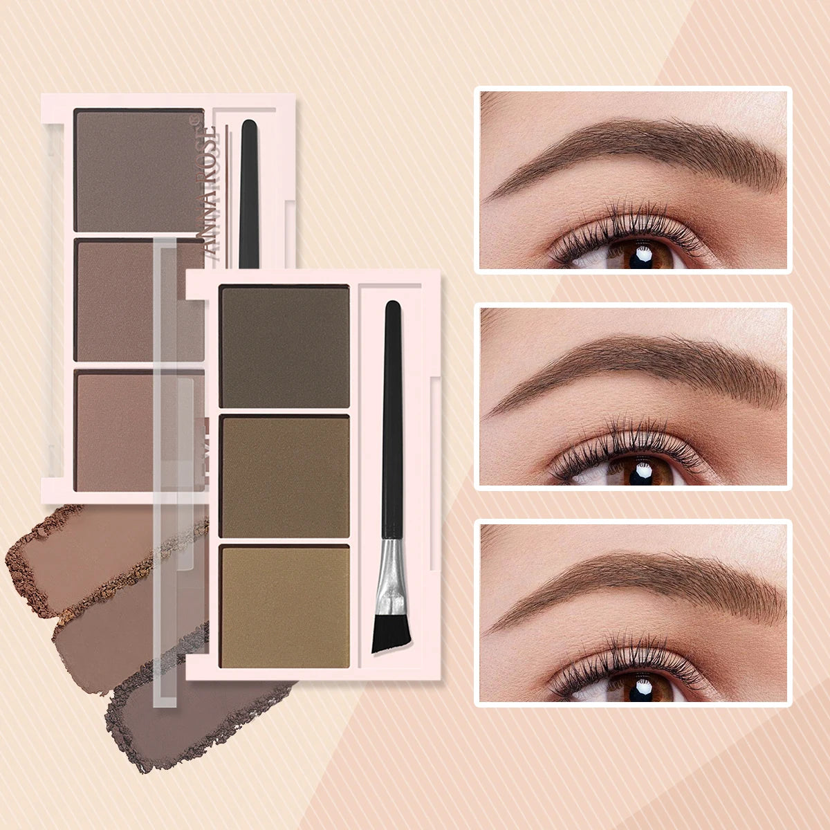 Three-Color Waterproof Eyebrow Powder