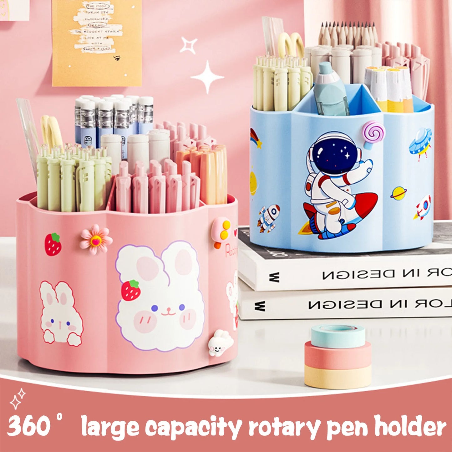 360° Rotating Desk Organizer