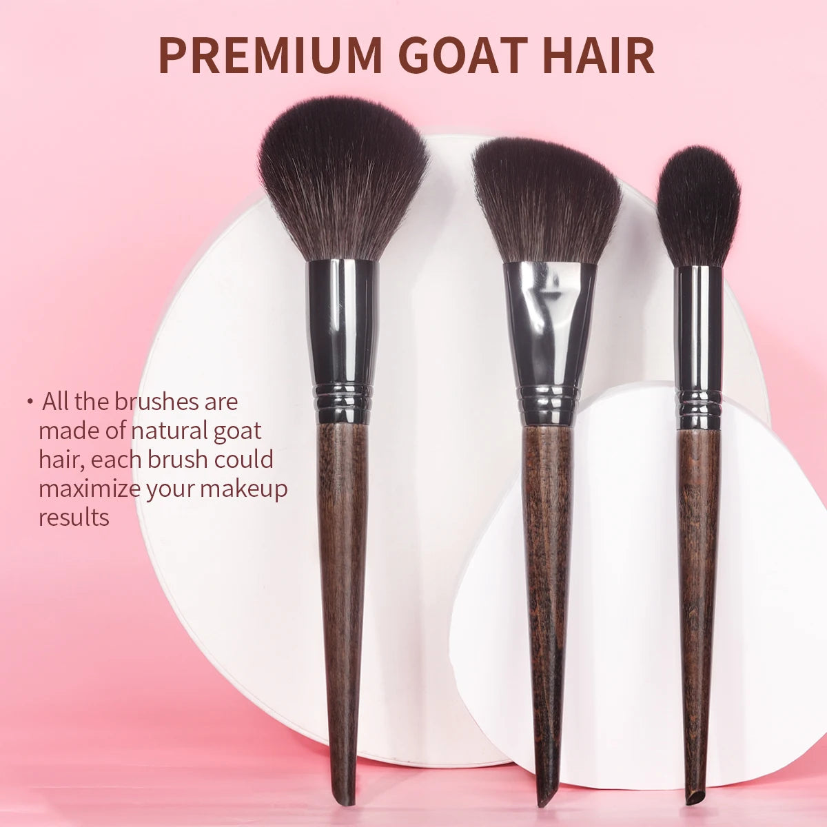 Professional Goat Hair Makeup Brush Set