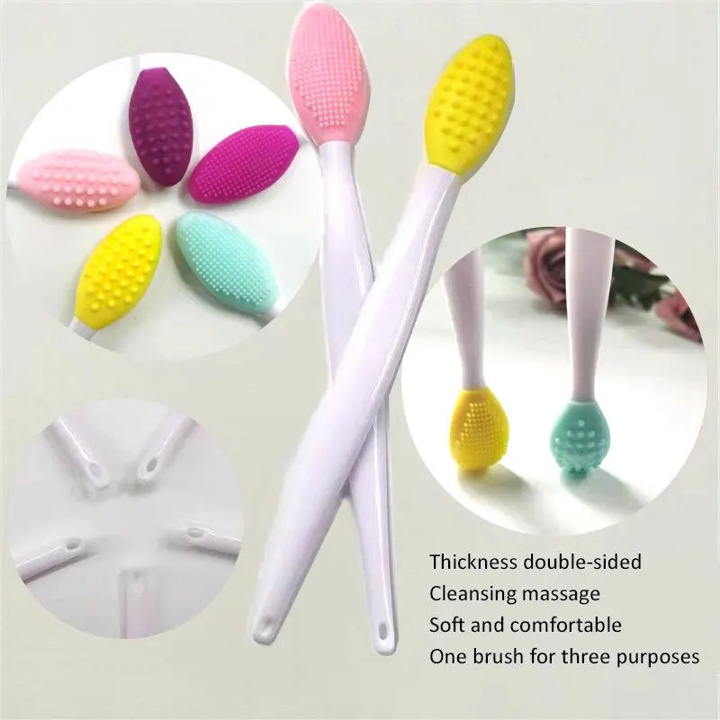 Double-Sided Silicone Exfoliating Brush