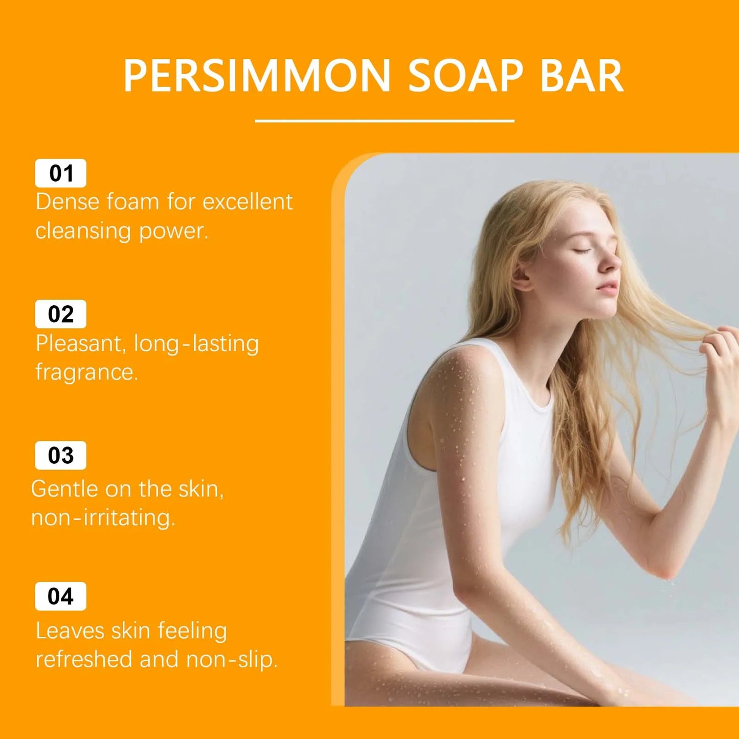 Persimmon Fresh Bath Soap Hydrating Cleanser