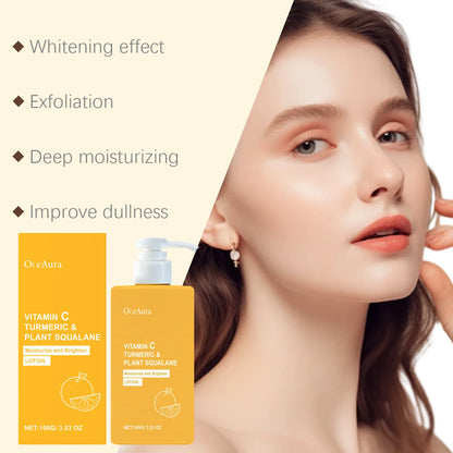 Turmeric Vitamin C Brightening Body Cream for Even, Glowing Skin