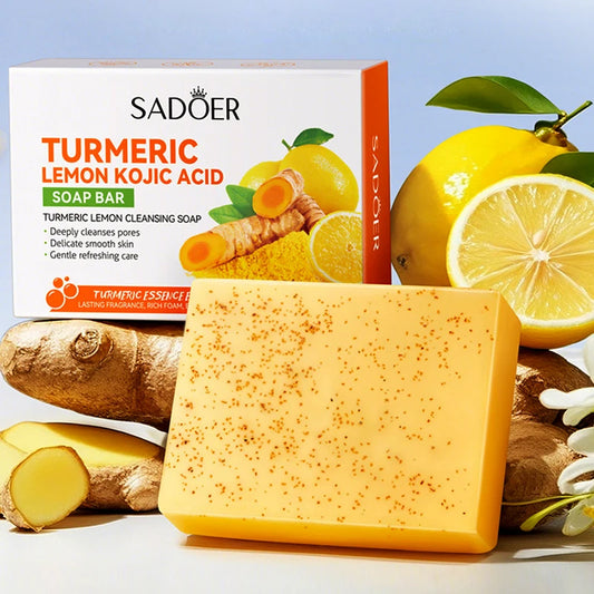 Handmade Lemon Turmeric Brightening Soap