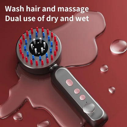 Electric Red Light Vibration Scalp Massage Comb for Hair Growth