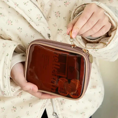 Mini Clear Preppy Makeup Organizer Bag