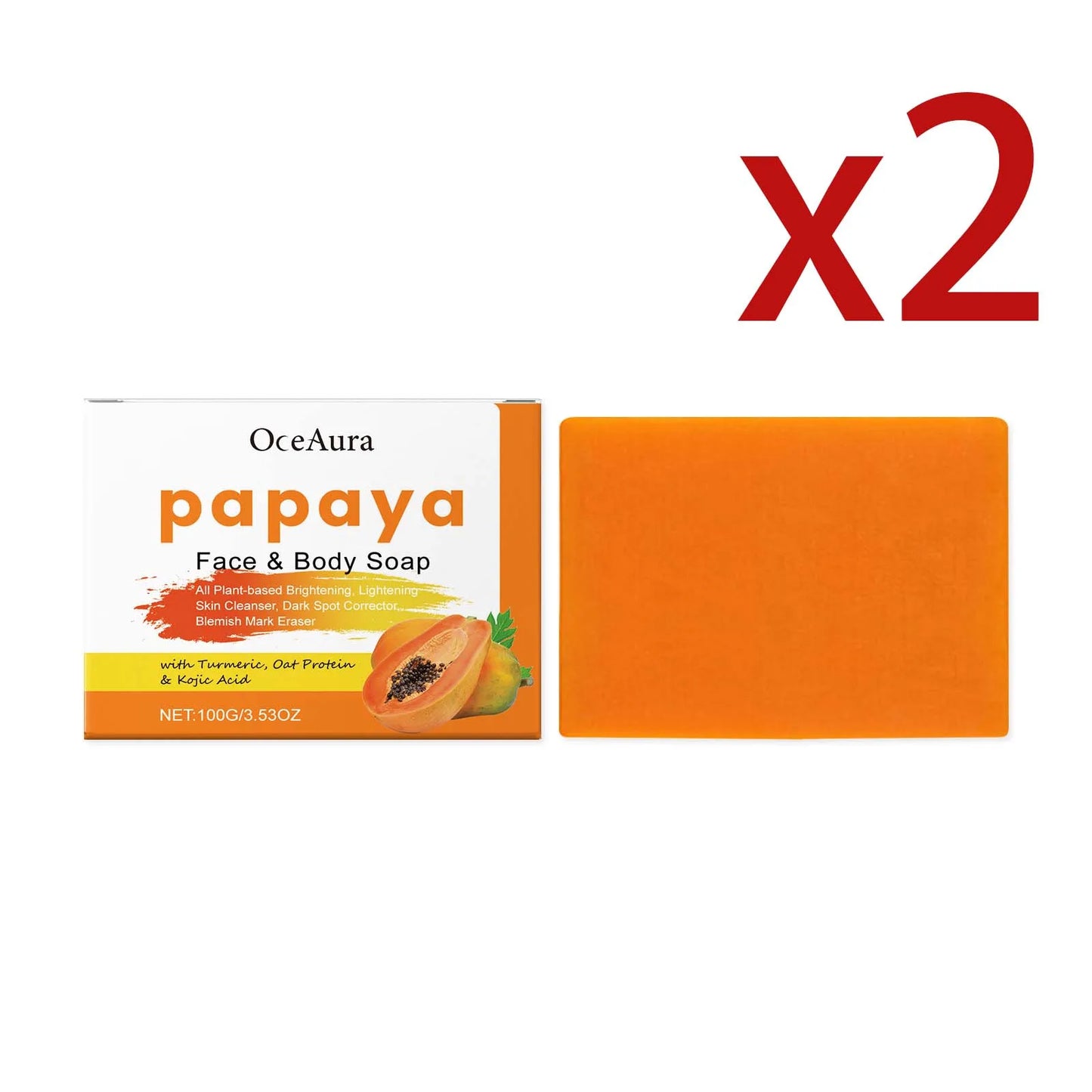 Papaya Turmeric Exfoliating Brightening Soap
