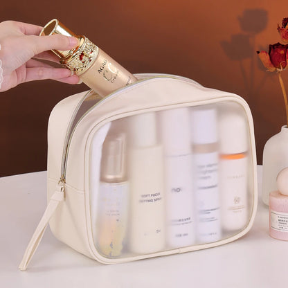 Large-Capacity Semi-Transparent Makeup Bag