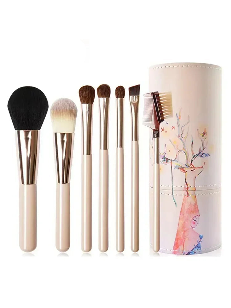 Professional Pink Makeup Brush Set