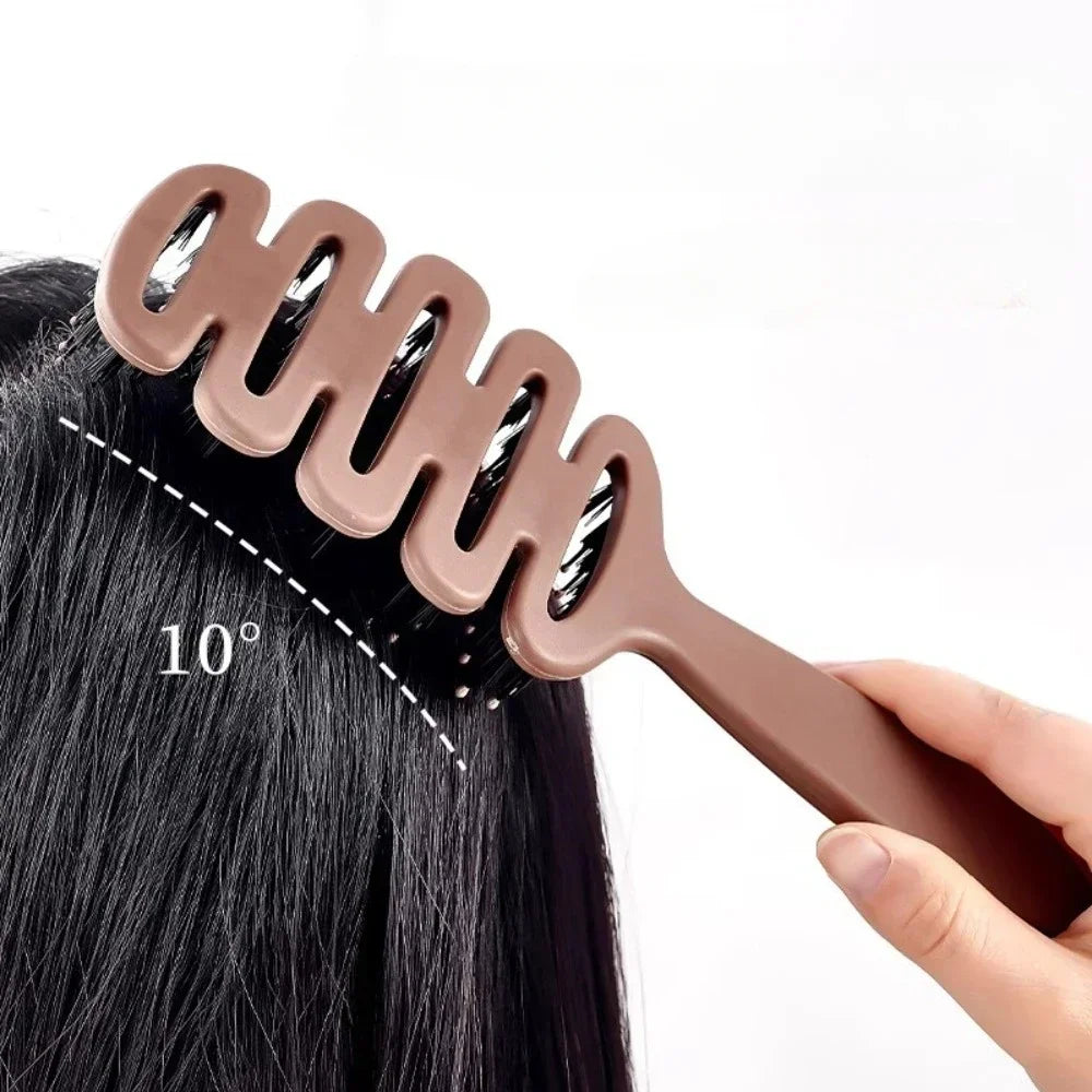 Hollow Detangling Scalp Massage Hair Brush for Curly Hair