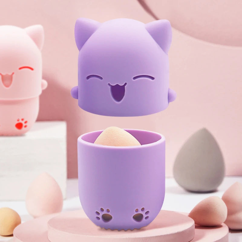 Soft Silicone Makeup Sponge Holder