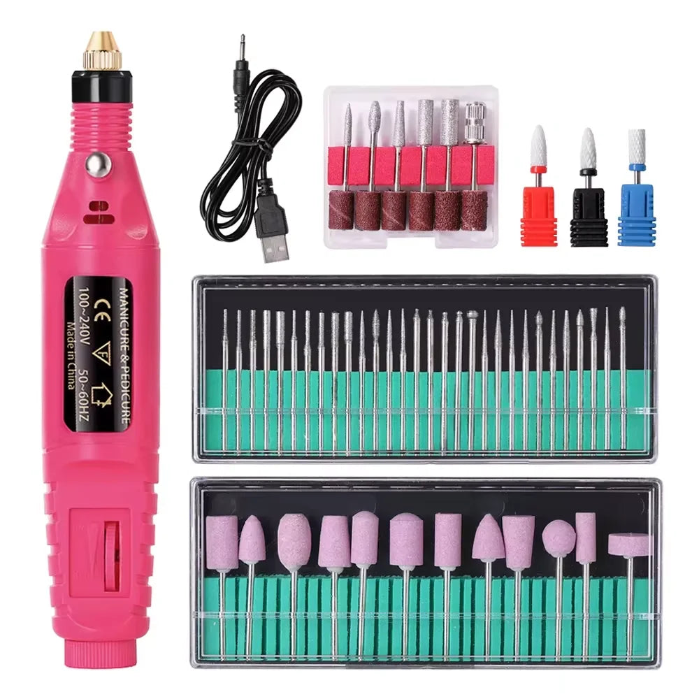 Professional Electric Nail Drill Machine Set