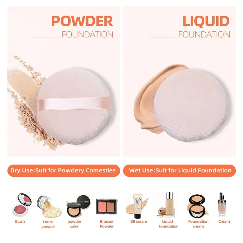 Soft Velvet Makeup Sponges Set