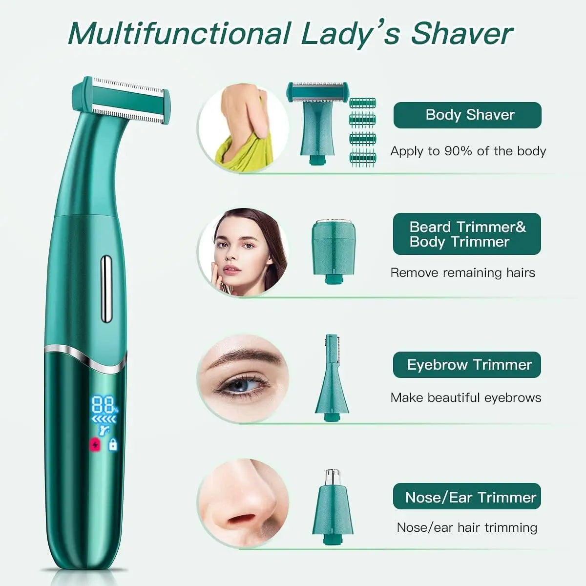 4-in-1 Women’s Electric Razor