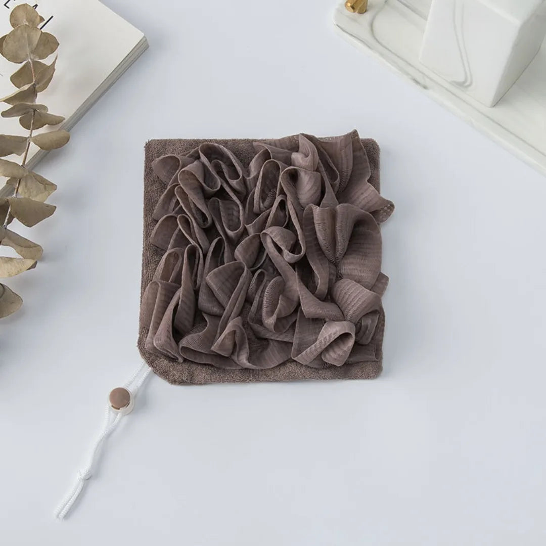 2-in-1 Exfoliating Bath Loofah Towel