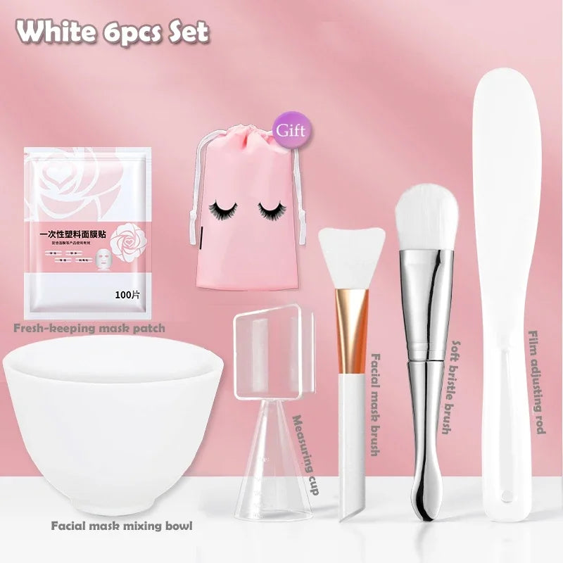 Silicone Facial Mask Brush and Mixing Bowl Set