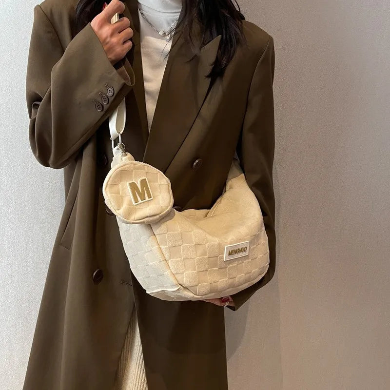 Large Capacity Korean Crossbody Dumpling Bag